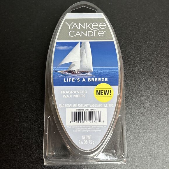 Yankee Candle Other - Yankee Candle - LIFE'S A BREEZE SCENTED WAX MELT 6 Pack - 2.6oz NEW in PACKAGE